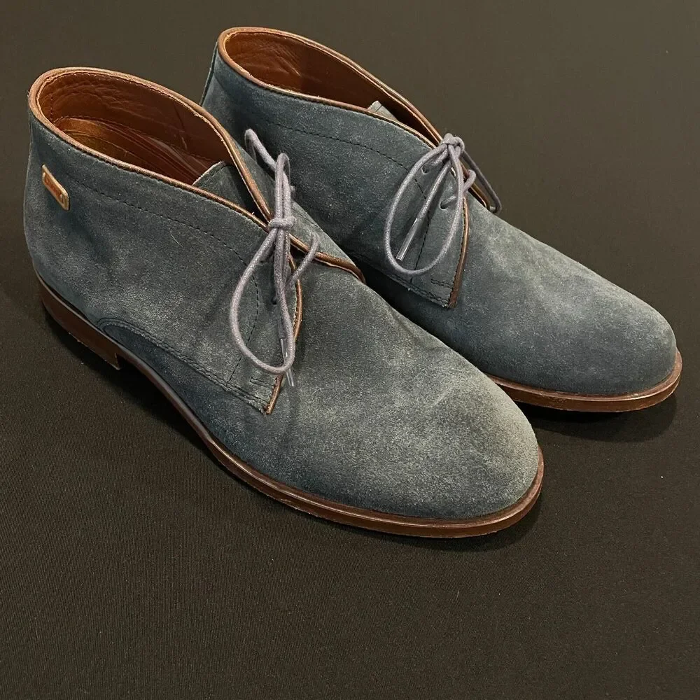 ~~CAMPER Mens US 6.5 EU 39 Suede Chukka Ankle Boot Woody Lace Up Navy Blue Wm8.5